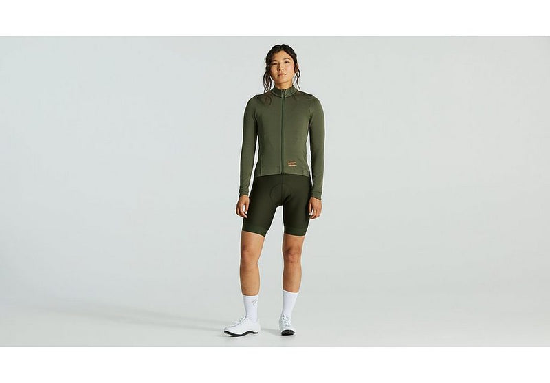 2025 SPECIALIZED PRIME POWERGRID JERSEY LONG SLEEVE WOMEN - Oak Green, LARGE