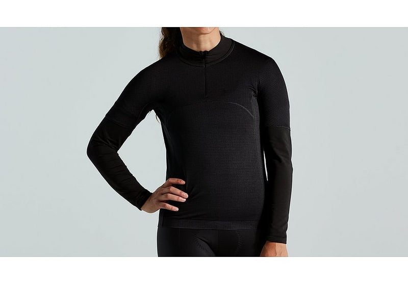 2022 SPECIALIZED PRIME POWERGRID JERSEY LONG SLEEVE WOMEN - Black, SMALL