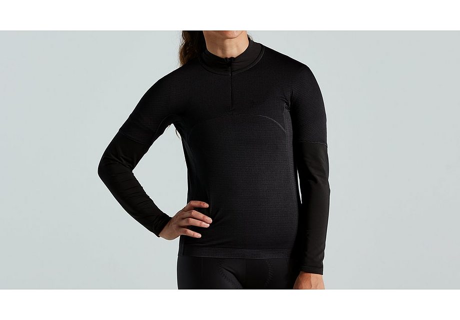 2022 SPECIALIZED PRIME POWERGRID JERSEY LONG SLEEVE WOMEN - Black, MEDIUM