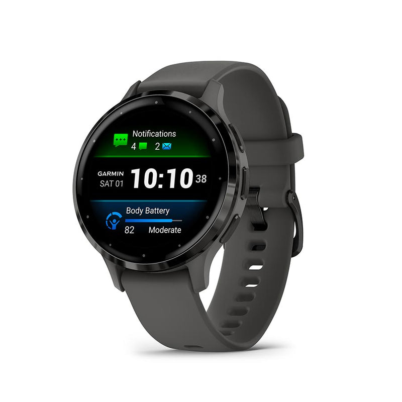 Garmin Venu 3S Watch Watch Color: Grey Wristband: Grey - Silicone