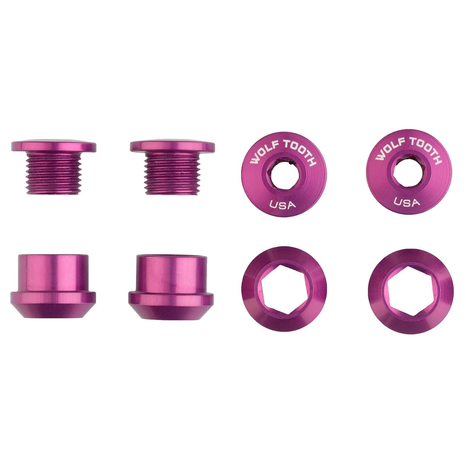 Set of 4 Chainring Bolts+Nuts for 1X