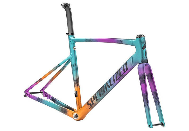 2023 SPECIALIZED ALLEZ SPRINT FRAMESET - 61, GLOSS INK TECHNIQUE/LAGOON BLUE, PURPLE ORCHID, ORANGE TINT/MIDNIGHT SHADOW