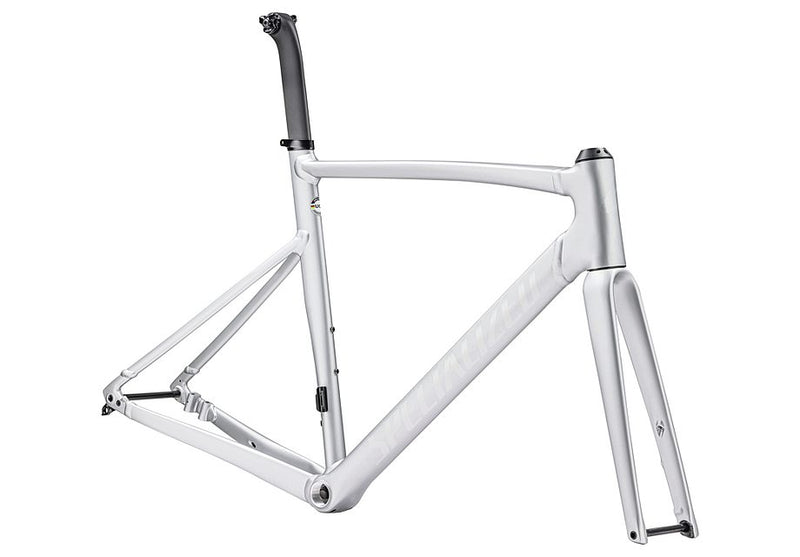 2023 SPECIALIZED ALLEZ SPRINT FRAMESET - 52, SATIN SILVER DUST/GLOSS TRANSPARENT DECALS