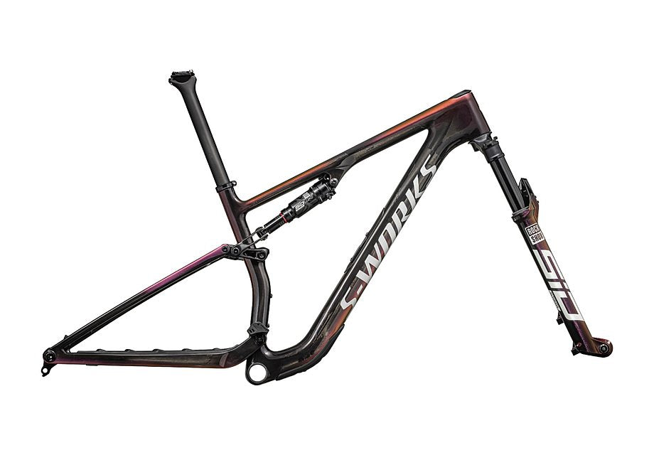 2025 SPECIALIZED EPIC 8 S-WORKS FRAMESET - MEDIUM, GLOSS CARBON/METALLIC VIVID PINK/VIAVI MAGENTA GOLD/METALLIC MIDNIGHT SHADOW/WHITE