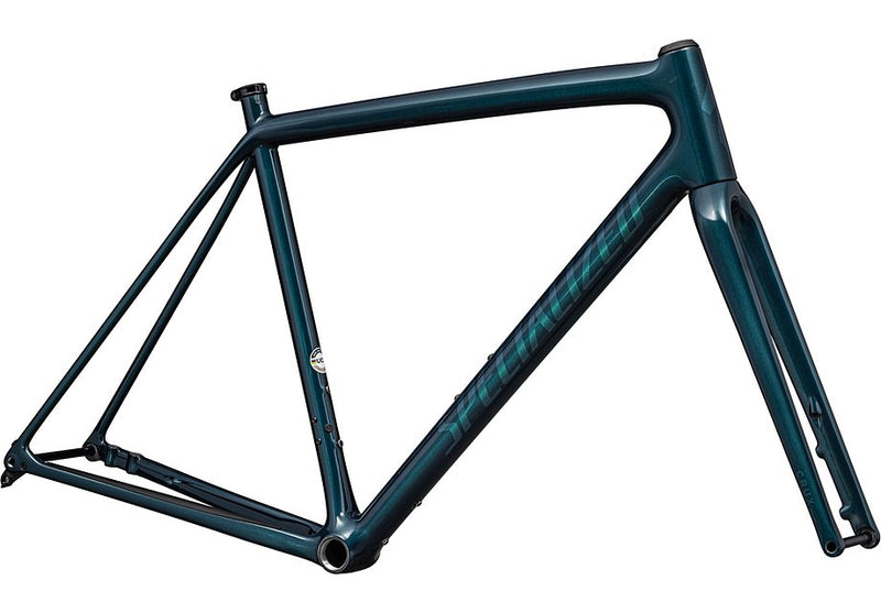 2023 SPECIALIZED CRUX 10R FRAMESET - 49, GLOSS METALLIC DEEP LAKE/ GREEN PEARL