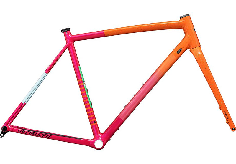 2025 Specialized Crux DSW Frameset - 49cm, Gloss Amber Glow/Vivid Pink/Metallic Midnight Shadow/Speckle