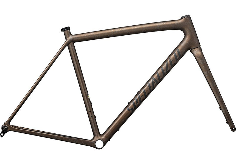 2025 SPECIALIZED CRUX 10R FRAMESET - 52, BURNT GOLD METALLIC/BLACK PEARL DRY IMPASTO/OBSIDIAN