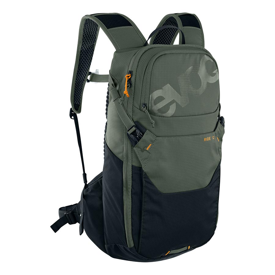 EVOC Ride 12 Hydration Bag Volume: 12L Bladder: Included (2L) Dark Olive/Black