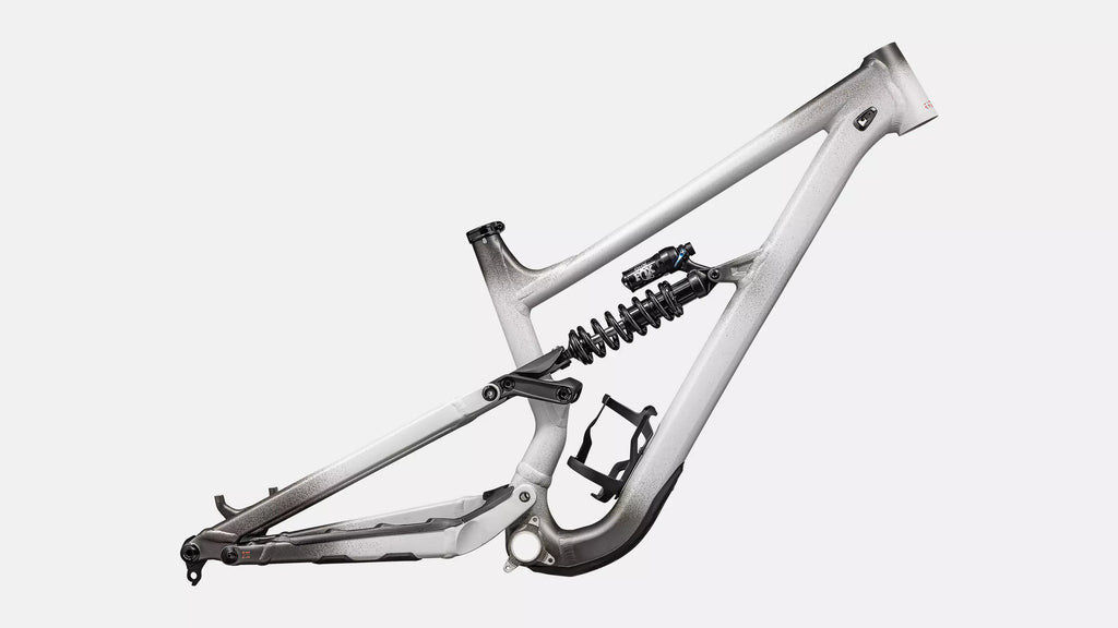 Specialized Status 2 170 Complete Mountain Frameset - S4, Satin Smoke Fade / Dove Grey / Cactus Bloom