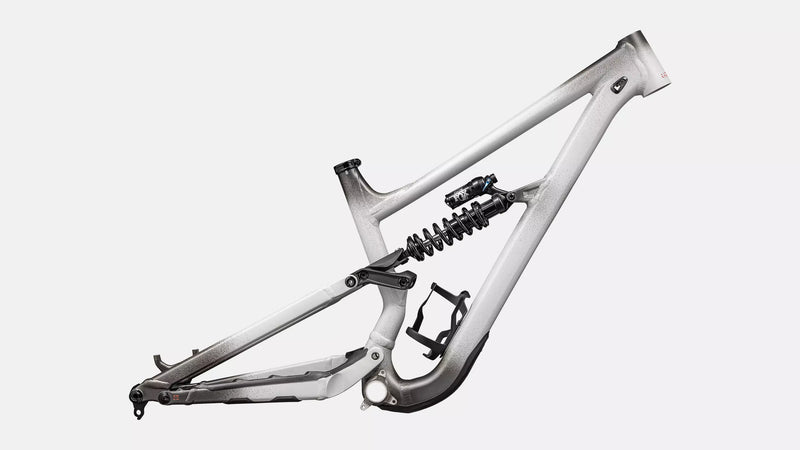 Specialized Status 2 170 Complete Mountain Frameset - S5, Satin Smoke Fade / Dove Grey / Cactus Bloom