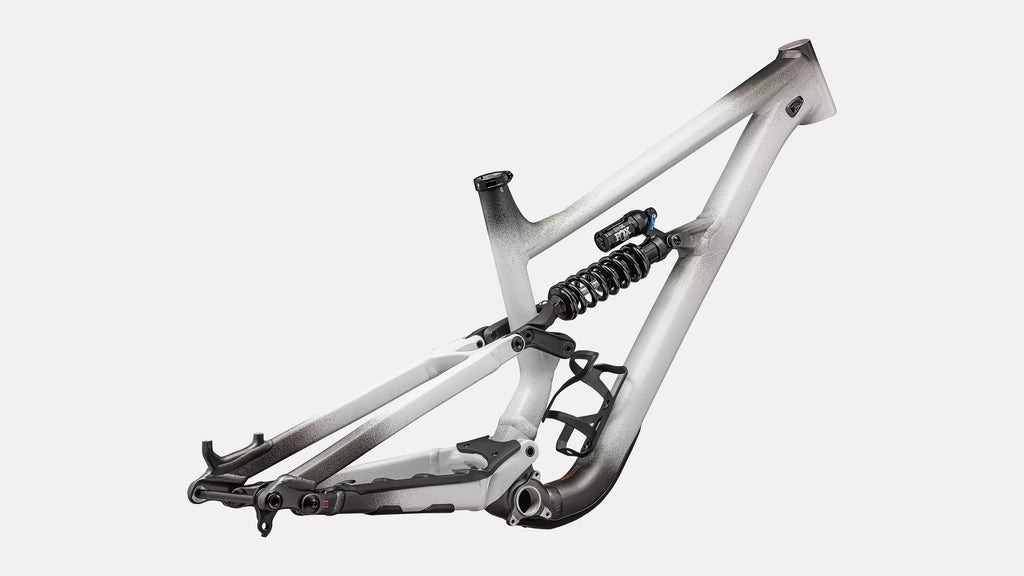 Specialized Status 2 170 Complete Mountain Frameset - S2, Satin Smoke Fade / Dove Grey / Cactus Bloom