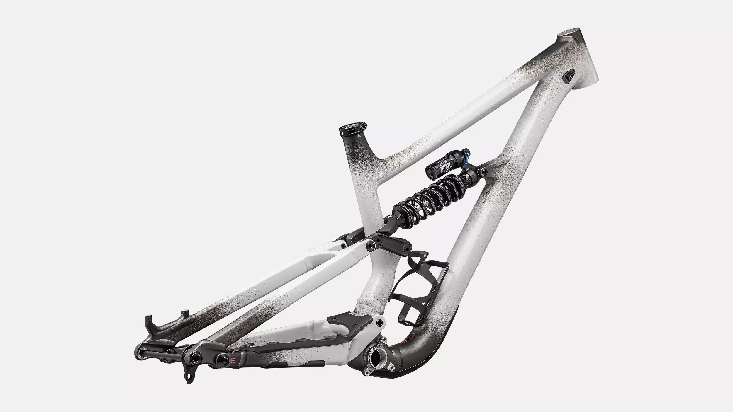 Specialized Status 2 170 Complete Mountain Frameset - S5, Satin Smoke Fade / Dove Grey / Cactus Bloom