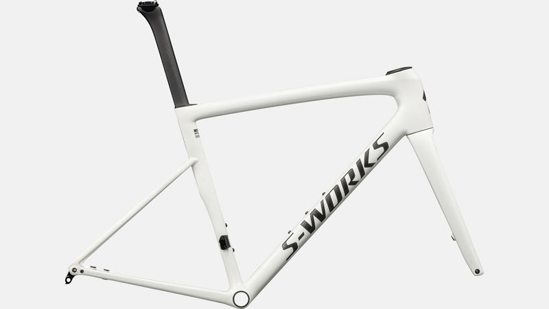 2024 Specialized S-Works Tarmac SL8 Frameset - 52cm, GLOSS CQV REFLEX FINE GOLD PEARL OVER WHITE / SATIN CARBON