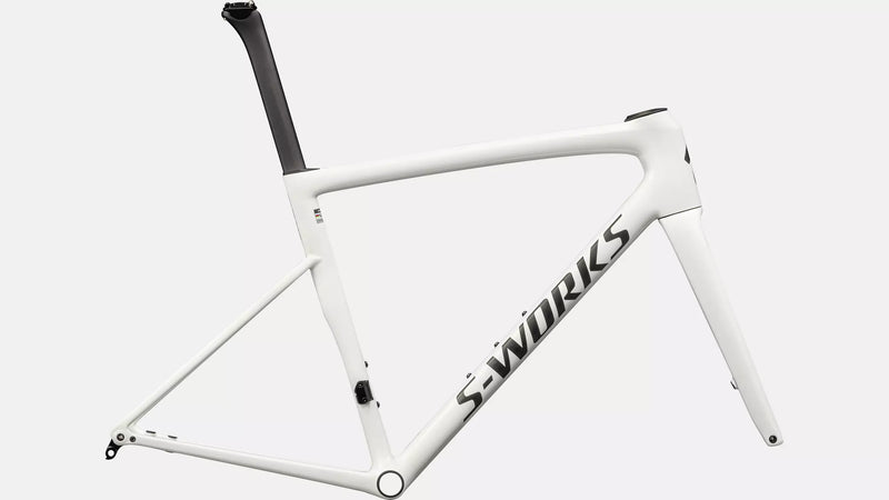 2024 Specialized S-Works Tarmac SL8 Frameset - 56cm, GLOSS CQV REFLEX FINE GOLD PEARL OVER WHITE / SATIN CARBON