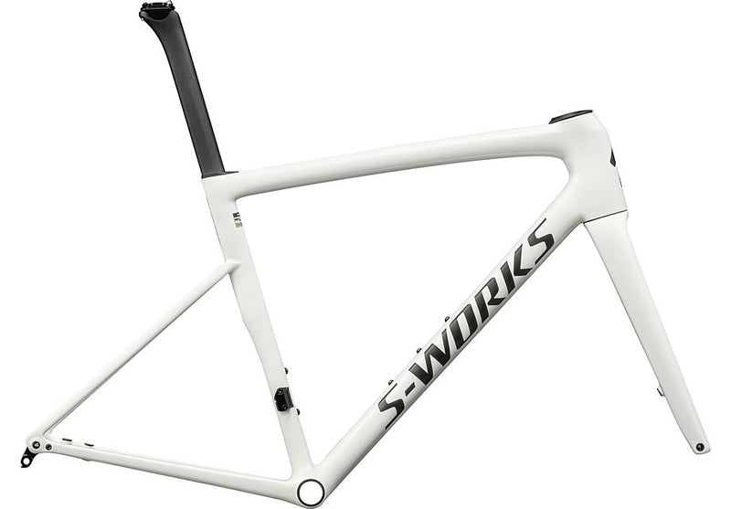 2024 Specialized TARMAC SL8 S-Works Road FRAMESET - 54cm, GLOSS CQV REFLEX FINE GOLD PEARL OVER WHITE / SATIN CARBON