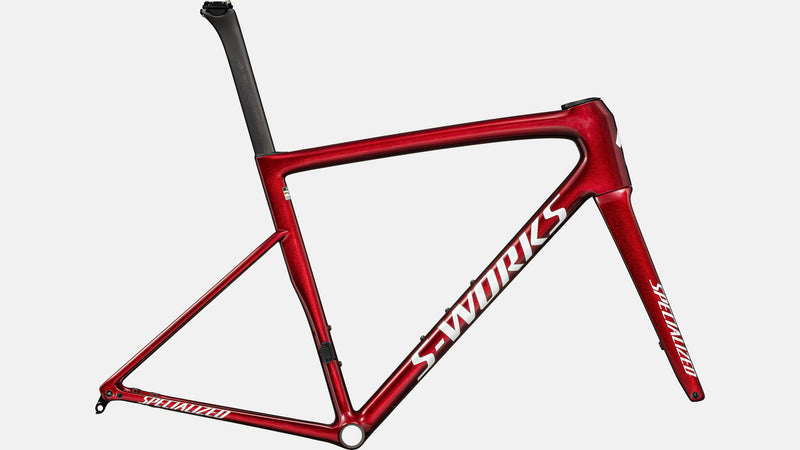 2024 Specialized S-Works Tarmac SL8 Frameset - 54cm, GLOSS RED SKY / METALLIC WHITE SILVER