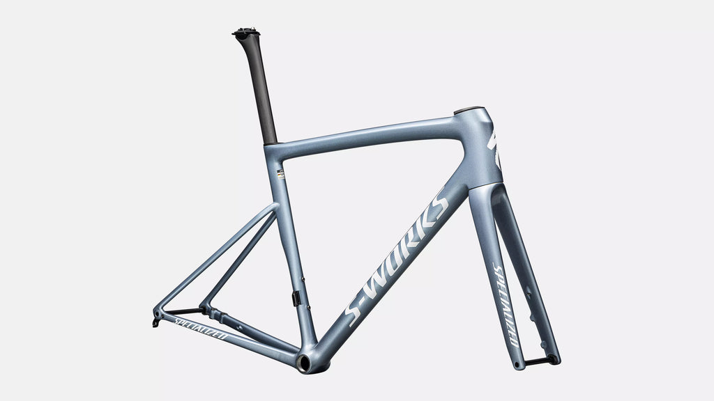 2025 Specialized S-Works Tarmac SL8 Frameset - 52cm, Gloss Glacial Metallic / Red To Gold Pearl / White