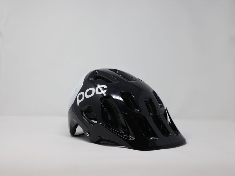 POC TECTAL RACE SPIN HELMET: URANIUM BLACK/HYDROGEN WHITE XL/2XL