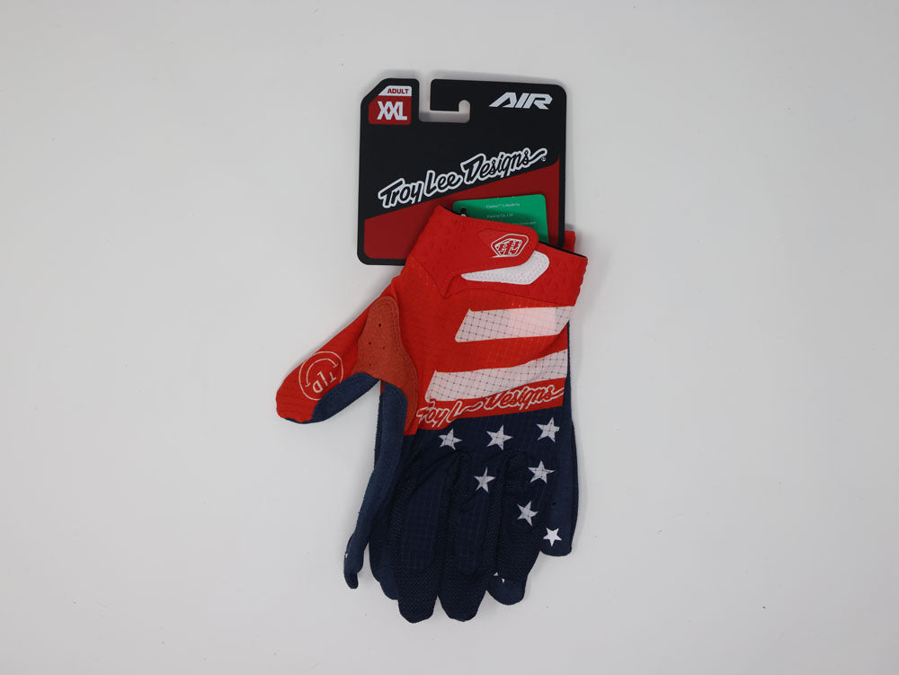 TROY LEE DESIGNS AIR GLOVE; STARS & STRIPES RED / BLUE 2X