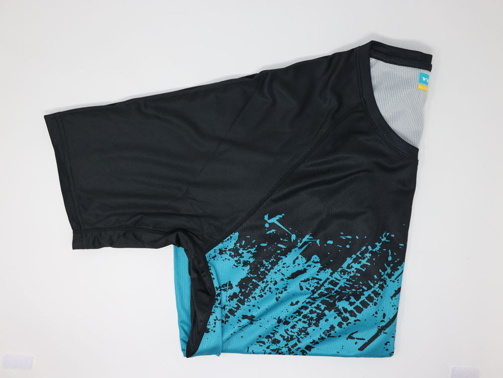 YETI LONGHORN S/S JERSEY TURQUOISE FADE - XL