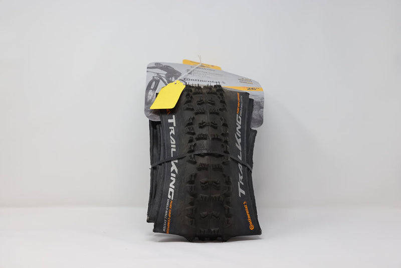 CONTINENTAL TRAIL KING TIRE - 26 X 2.4, TUBELESS, FOLDING, BLACK, SHIELDWALL