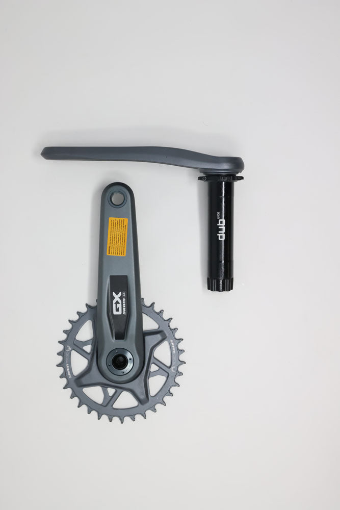 SRAM GX EAGLE T-TYPE WIDE CRANKSET - 175MM, 12-SPEED, 34T CHAINRING, DIRECT MOUNT, NO GUARDS, DUB SPINDLE INTERFACE, DARK POLAR - OPEN BOX, NEW