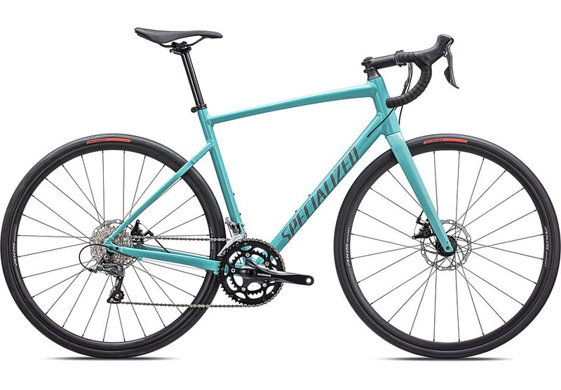 2024 SPECIALIZED ALLEZ E5 DISC BIKE - 58, GLOSS LAGOON BLUE/COOL GREY/BLAZE