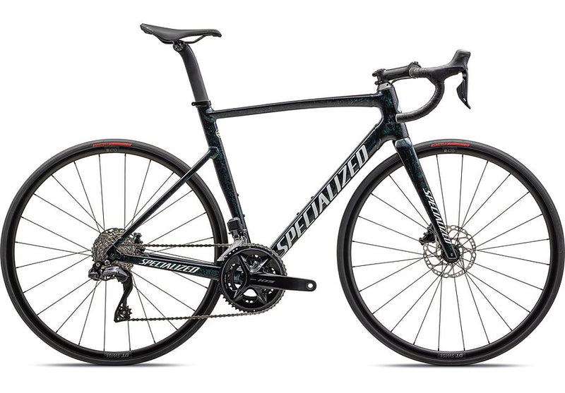 2023 Specialized ALLEZ SPRINT LTD Road BIKE - 61cm, GLOSS SPECTRAFLAIR GRANITE OVER BLACK / METALLIC WHITE SILVER