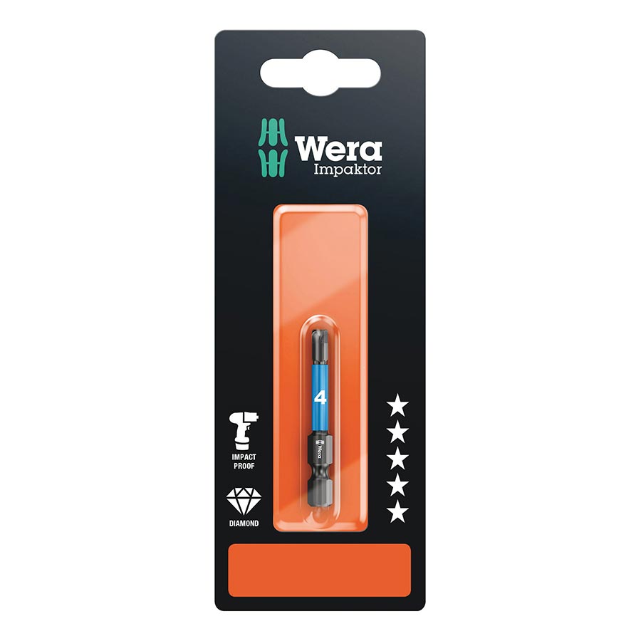 Wera 840/4 IMP DC Impaktor bits SB Hex-Plus 4.0 x 50mm