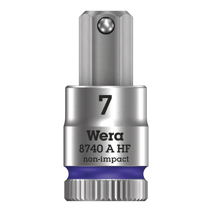 Wera 8740A HF Zyklop 1/4 Drive Hex 7.0 x 28mm with HF