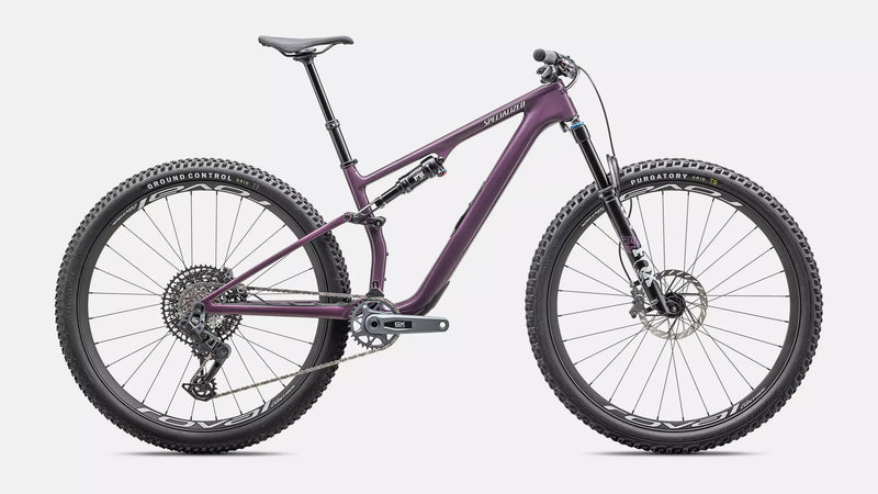 2025 Specialized EPIC 8 EVO Expert Mountain Bike - Medium, Gloss Cast Lilac / Dune White