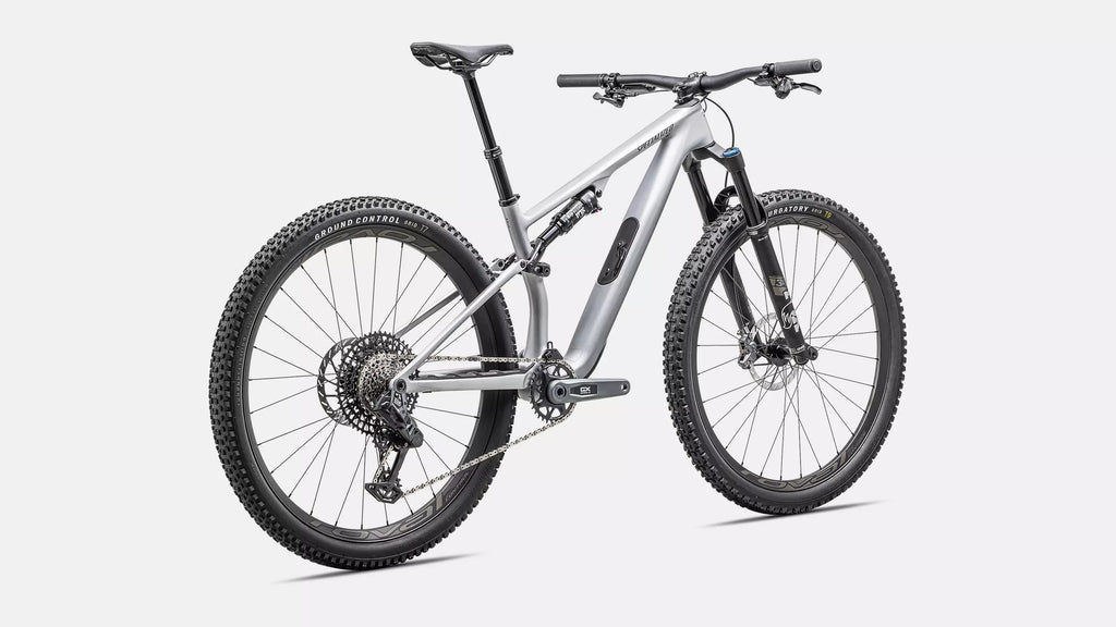 2025 Specialized EPIC 8 EVO Expert Mountain Bike - Medium, Satin Silver Dust / Gunmetal