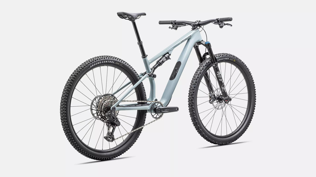 2025 Specialized EPIC 8 EVO Comp S1000 Mountain Bike - X-Small, Gloss Sea Foam / Cast Blue Metallic