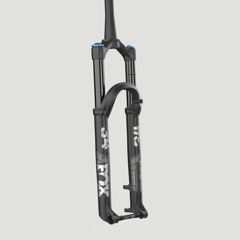 2025 FOX 34 FLOAT Black Ano Performance Elite Suspension Fork - 29in, 130 mm, Kabolt 110, 44 mm Offset, Matte Black, Grip X