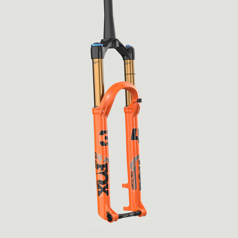 2025 FOX 34 FLOAT Kashima Factory Suspension Fork - 29in, 130 mm, Kabolt 110, 44 mm Offset, Shiny Orange, Grip X