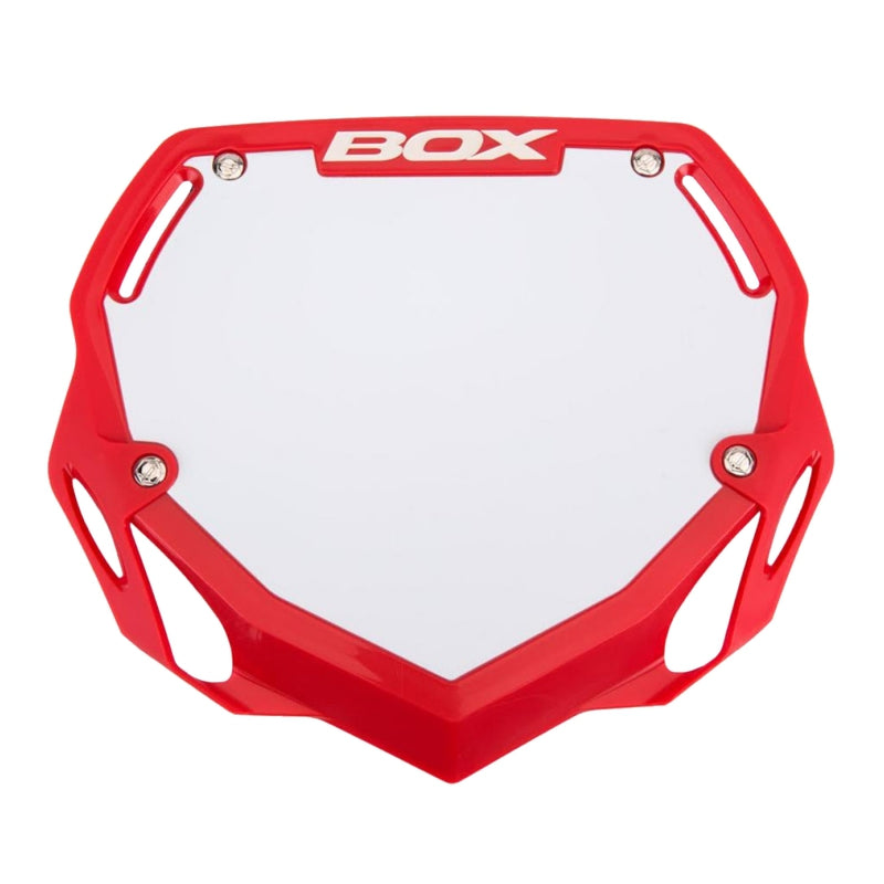 Box components Box Two Number Plate  Red Large 95g 8.25` X 9.5`