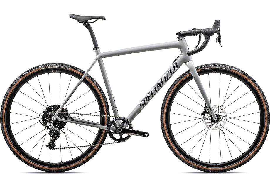 2023 SPECIALIZED CRUX COMP BIKE - 49, GLOSS DOVE GREY/METALLIC NAVY