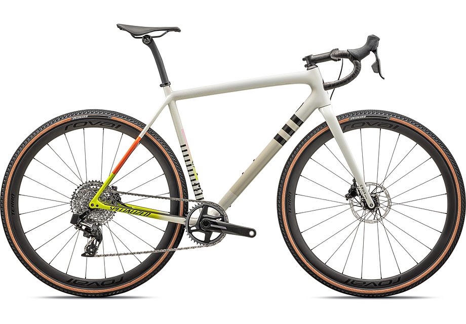 2024 SPECIALIZED CRUX PRO BIKE - 56, GLOSS DUNE WHITE BIRCH CACTUS BLOOM SPECKLE