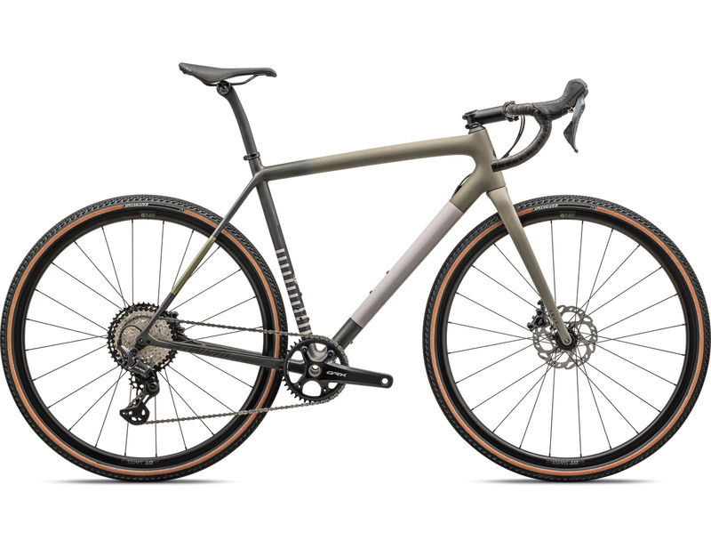 2024 Specialized CRUX COMP Carbon Gravel BIKE - 49cm, SATIN TAUPE/SMOKE/MIDNIGHT SHADOW/METALLIC SPRUCE/CLAY