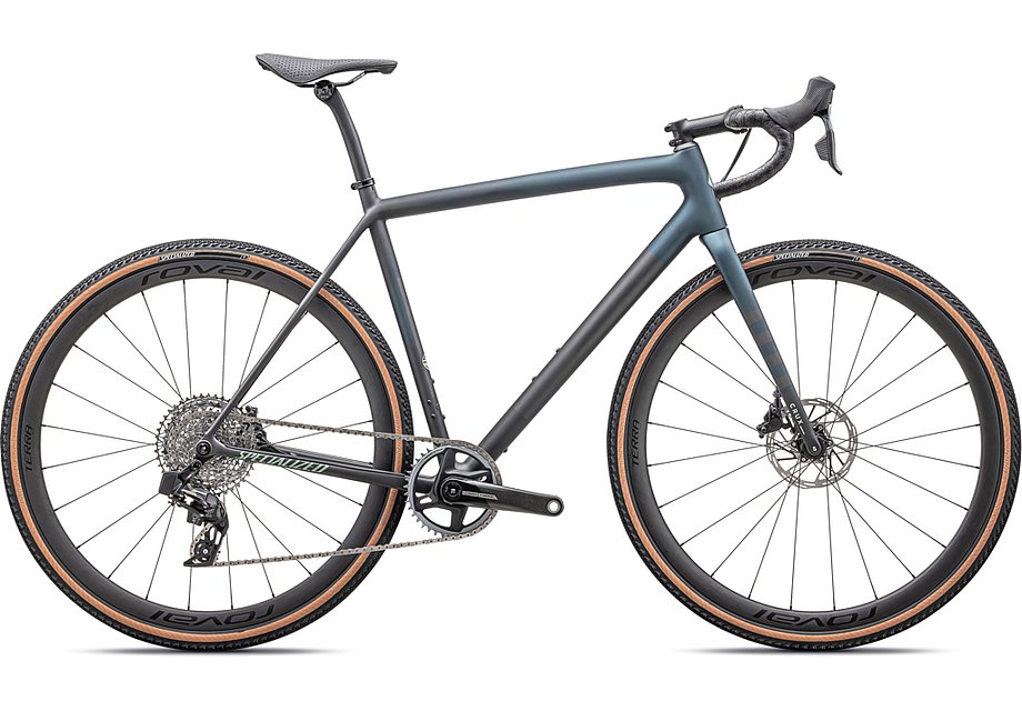 2025 SPECIALIZED CRUX PRO BIKE - 58, SATIN CARBON / DEEP LAKE METALLIC / SMOKE / WHITE SAGE METALLIC