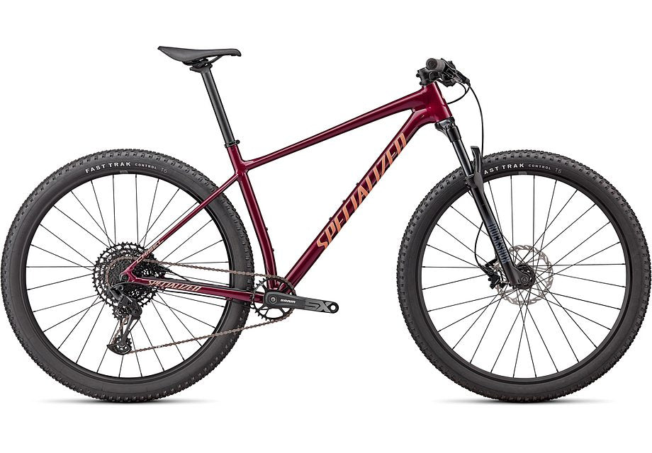 2024 SPECIALIZED CHISEL HT BIKE - X-SMALL, GLOSS MAROON / ICE PAPAYA