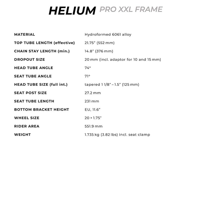 Radio Raceline Helium Pro XXL Black 21.75"