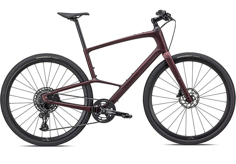 2024 Specialized SIRRUS X 5.0 Hybrid BIKE - X-Small, SATIN RED TINT / CARBON / BLACK / BLACK REFLECTIVE