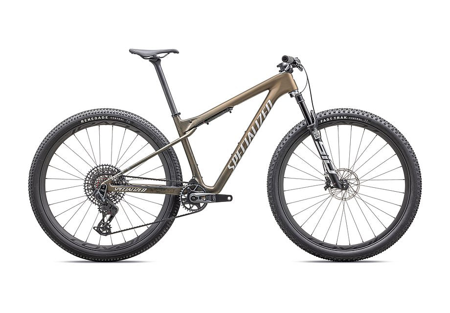 2025 SPECIALIZED EPIC WC PRO BIKE - MEDIUM, SATIN BURNT GOLD METALLIC / LIQUID METAL