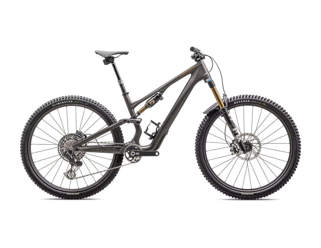 2025 Specialized S-Works Stumpjumper 15 29" Bike - S4, Satin Gunmetal / Clay / White Mtn / Dove Grey / Gloss Bronze