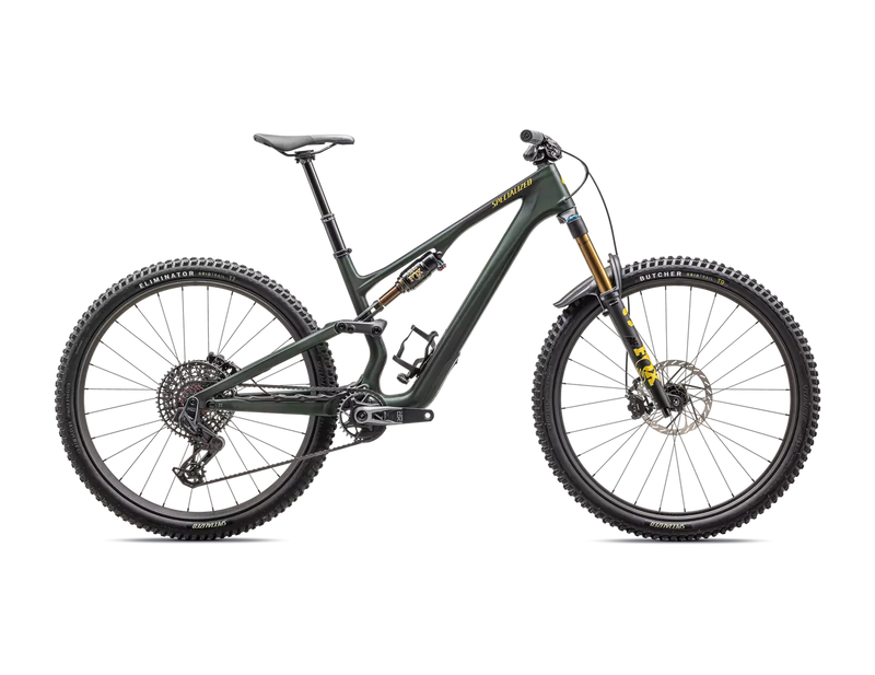 2025 Specialized Stumpjumper 15 Pro 29" Bike - S4, Satin Green Tint / Gunmetal / Satin Metallic Sulphur