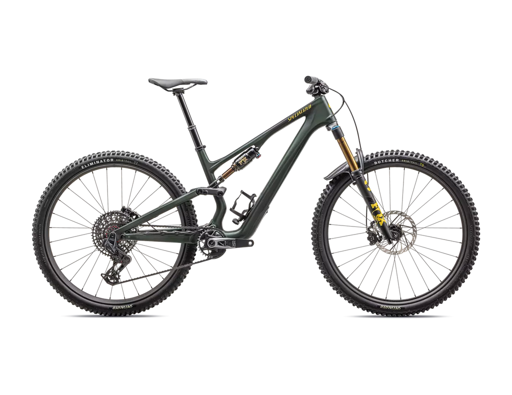 2025 Specialized Stumpjumper 15 Pro 29" Bike - S4, Satin Green Tint / Gunmetal / Satin Metallic Sulphur