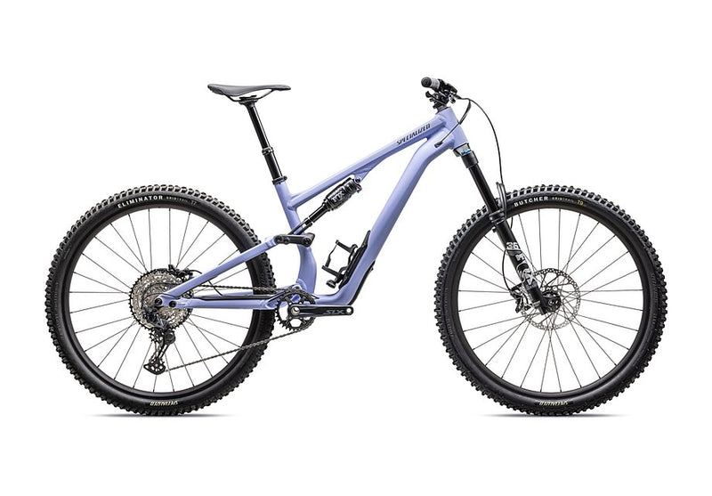 2025 SPECIALIZED STUMJUMPER 15 COMP ALLOY BIKE - S2, SATIN POWDER INDIGO / SMOKE