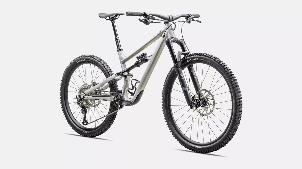 Specialized Status 2 140 Complete Mountain Bike - S1, Satin Aluminum / Obsidian