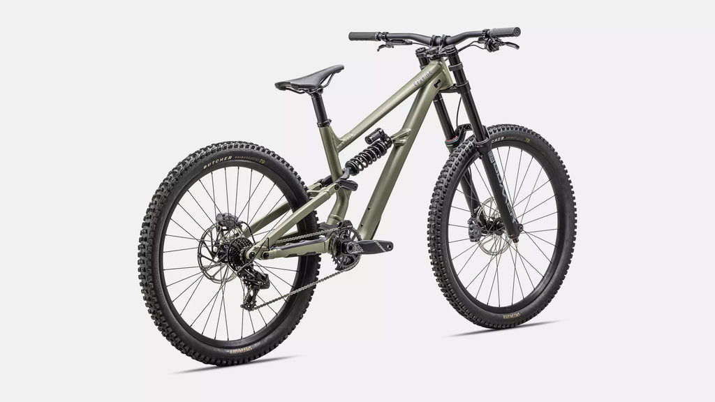 Specialized Status 2 170 DH Complete Mountain Bike - S2, Satin Metallic Spruce / Purple Haze